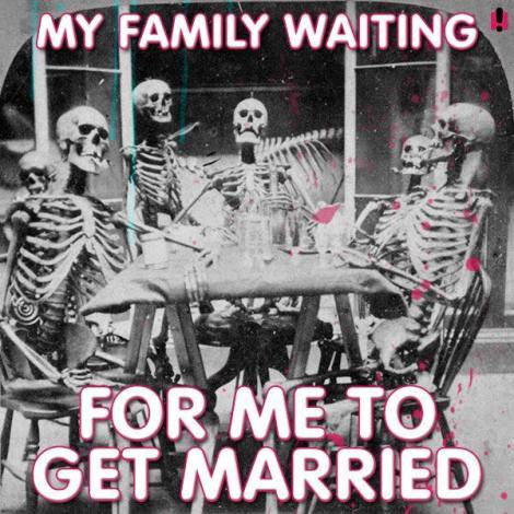 My family waiting for me to get married